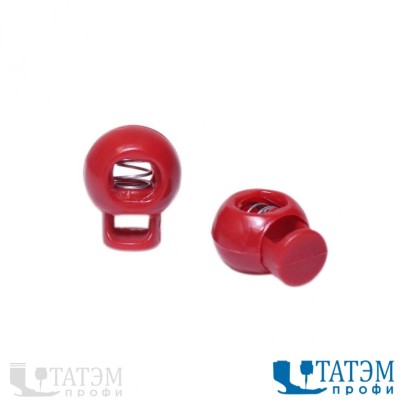 Фиксатор пластик 20х17, арт. 004, красный (200 шт)