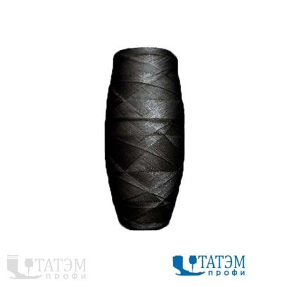 Нитки п/э Cocoon №120 черные, Ozen Iplik, Турция, в кг