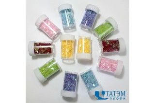 Блестки в тубах по 10 г, 