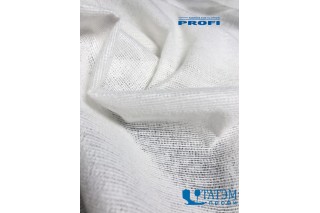 Дублерин Profi 765W, 65 г/м кв, трикотажный ворсованный, 60% п/э+40% вискоза, шир. 150 см, рул 100 м, белый