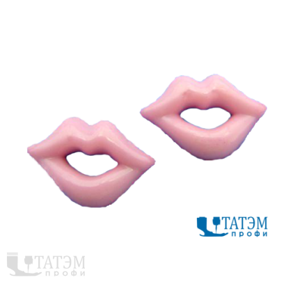 Рот большой для игрушек 19 х 13 мм, 21 х 15 мм, розовый, уп. 100 шт