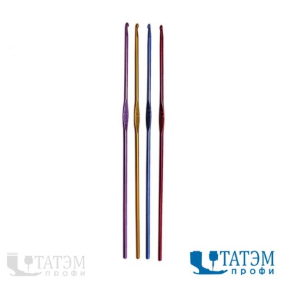 Крючок 15 см, диам. 2,0-3,0 мм, металл, с цвет.покрытием (штуками по 10)