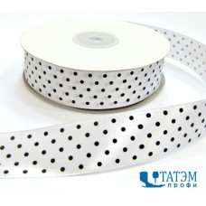 Лента декор. атласная с рис.