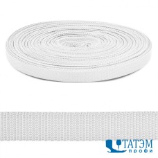 Лента ременная (стропа) 20 мм, белая, рулон 50 м, КНР