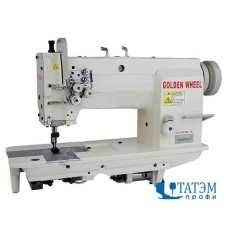 Двухигольная швейная машина челночного стежка Golden Wheel CS-8162S (комплект)
