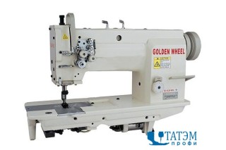 Двухигольная швейная машина челночного стежка Golden Wheel CS-8162S (комплект)
