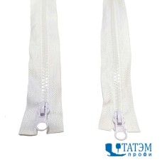 Молния трактор Т-5, 2 бегунка, 90 см, белая (22,4 г/м) LOGO