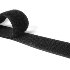 Лента петельная 20 мм черная, рулон 25 м, КНР