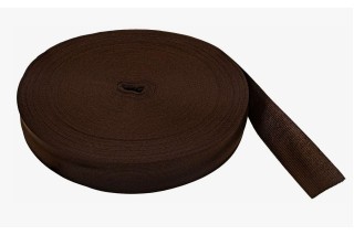 Тесьма окантовочная вязаная 23 мм, коричневый (101), 2,8 г/м, 100 м