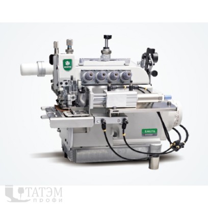 ZOJE ZJ952S-13-SD3 4-х ниточный оверлок для притачивания МАНЖЕТ с пневматикой + отсос (комплект)
