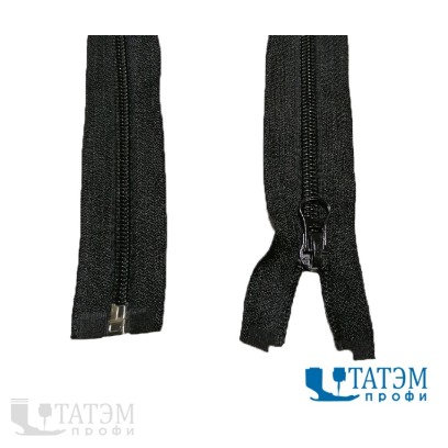 Молния спираль Т-5, 50 см, черная, LOGO