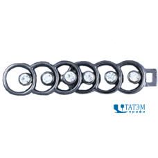 Украшение 63 х 13 мм, оксид (т. никель), арт. 4837, уп 10 шт