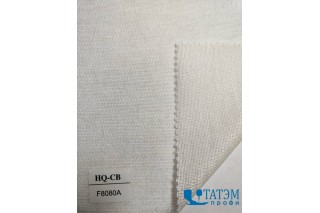 Дублерин F8080A, 80 г/м2, тканый клеевой 50%ПЭ+50%вискоза, белый, КНР
