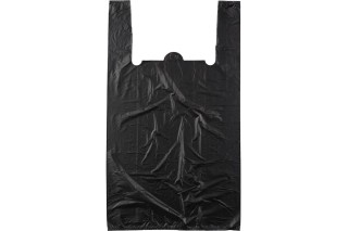 Пакет-майка ПНД 20 х 45 см, черный (10 мкм)