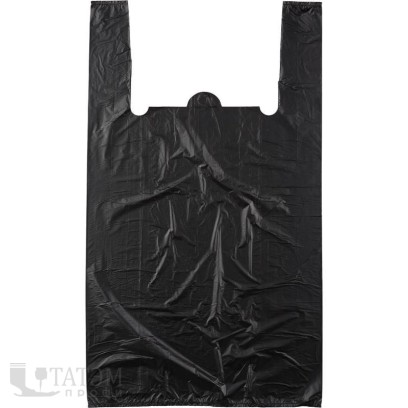 Пакет-майка ПНД 35 х 65 см, черный (25 мкм)