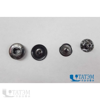 Кнопка Альфа 12,5 мм, потайная, пружинный контакт, латунь, упак. 720 шт