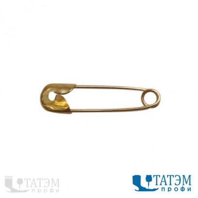 Булавки англ. №0 малые 18 мм, диам. 6 мм, золото, упак. 2000 шт