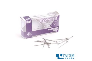 Булавки канцелярские №7 арт. С33б-275, 0,8 х 35 мм (500 шт) РФ