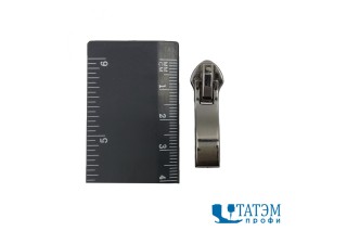 Бегунок для спирали Т-7 (обувной), декор V74A, чер. никель (500 шт)