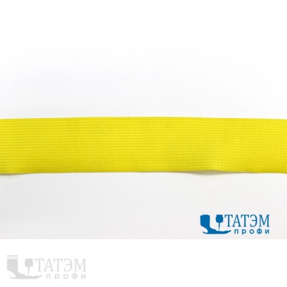 Тесьма окантовочная 32 мм, 3,9 г/м, лимон (050), 100 м