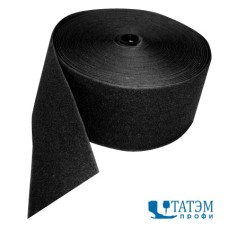 Лента петельная 100 мм, черная, рулон 25 м, КНР