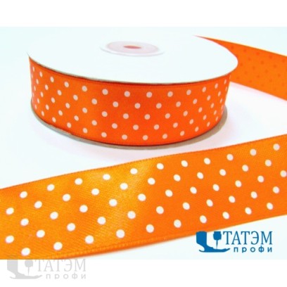 Лента декор. атласная с рис.