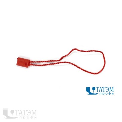 Пломба-этикеткодержатель 9 см, красная, упак. 1000 шт