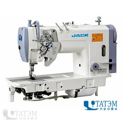 JACK JK-58420C-005 Двухигольная швейная машина челночного стежка (комплект)
