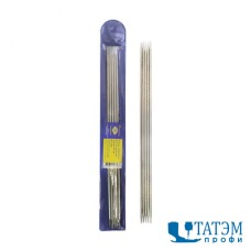 Спицы чулочные 24 см, диам. 3,0 мм, металл, в PVC-чехле