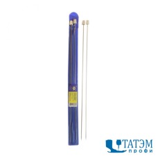 Спицы прямые 35 см, диам. 2,0 мм, металл. с огранич.в PVC-чехле