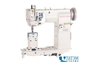 Двухигольная швейная колонковая машина Golden Wheel CS-7375 (комплект)
