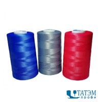 Нитки T-Plus, №90 (300 denier-некрученая),  5000 м, Ozen Iplik, Турция, цветная