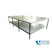 Раскройный промышленный стол с полкой (длина 9 м, шир. 2 м)