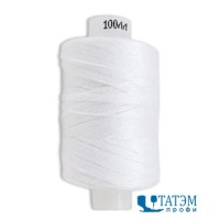 Нитки бытовые 100 ЛЛ, 200 м, белые, 5 бобин в упак