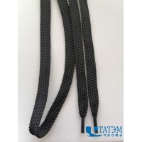 Шнурок обувной 8 мм (100 см), черный