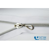 Молния спираль декоративная Т-7, н/р, 14 см, звено серебро, КНР