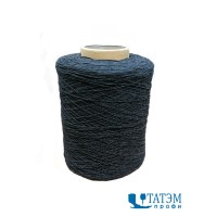 Спандекс (нить-резинка в оплетке) 42#  черная, 500 гр