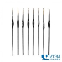 Крючки вязальные (уп. 8 шт) ассорти (диам. 0,5 - 1,7 мм) Япония