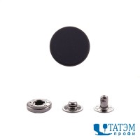 Кнопка 15 мм Альфа/№61- 1 часть (шляпка черн.пластик) (720шт)