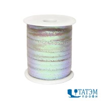 Шнур 11-12 мм декор плоский перламутр (50 м)