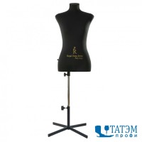 Портновский Манекен Christina черный (р-р 48) + стойка Звезда