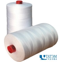 Нитки армированные 65 ЛХ, 2500 м, "ПНК им. Кирова", белые