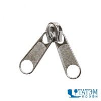 Бегунок для спирали Т-5 галант, никель, т. никель (упак 100 шт) двухсторонний