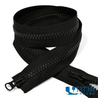 Молния трактор Т-8, 2 бегунка, 55 см, черная, КНР