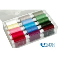 Набор ниток 40 ЛШ, ассорти, 130 м, 30 бобин в наборе