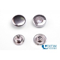 Кнопка 15 мм Т-54 АЛЬФА антик, никель, оксид, черный никель, уп. 1440 шт, Турция
