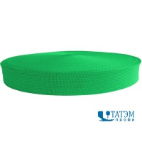 Тесьма окантовочная 32 мм, 3,9 г/м, зеленый (122), 100 м