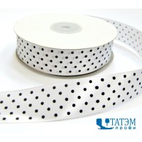 Лента декор. атласная с рис.