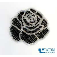 Термоаппликация со стразами 6,0 х 5,5 см 