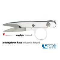 Ножницы MUNDIAL 11,5 см, 811-4.1/2" кованые изогнутые для обрезки ниток, Бразилия